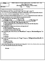 Đề khảo sát giữa học kì II Tiếng việt lớp 2 - Năm học 2015-2016